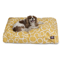 Picture of Majestic Pet 78899550263 Fusion Yellow Large Rectangle Dog Bed