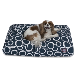Picture of Majestic Pet 78899550264 Fusion Navy Large Rectangle Dog Bed