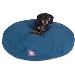 Picture of Majestic Pet 78899550671 Solid Navy Blue Small Round Dog Bed