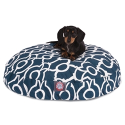 Picture of Majestic Pet 78899550702 Athens Navy Small Round Dog Bed