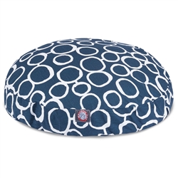 Picture of Majestic Pet 78899550864 Fusion Navy Medium Round Dog Bed