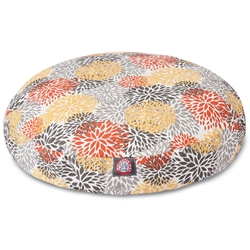 Picture of Majestic Pet 78899551108 Citrus Blooms Large Round Dog Bed