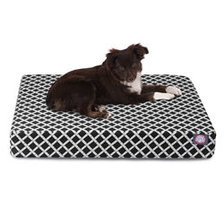 Picture of Majestic Pet 78899551202 Black Bamboo Small Orthopedic Memory Foam Rectangle Dog Bed