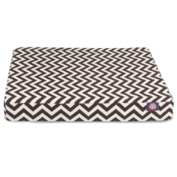 Picture of Majestic Pet 78899551225 Chocolate Chevron Small Orthopedic Memory Foam Rectangle Dog Bed