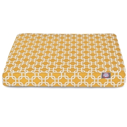 Picture of Majestic Pet 78899551231 Yellow Links Small Orthopedic Memory Foam Rectangle Dog Bed