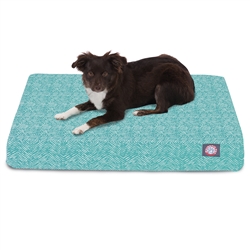 Majestic Pet 78899551250 Teal Navajo Small Orthopedic Memory Foam Rectangle Dog Bed -  Majestic Pet Products