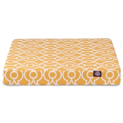 Picture of Majestic Pet 78899551255 Citrus Athens Small Orthopedic Memory Foam Rectangle Dog Bed