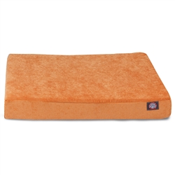 Picture of Majestic Pet 78899551265 Orange Villa Small Orthopedic Memory Foam Rectangle Dog Bed