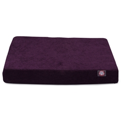 Picture of Majestic Pet 78899551272 Aubergine Villa Small Orthopedic Memory Foam Rectangle Dog Bed