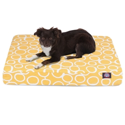 Picture of Majestic Pet 78899551274 Yellow Fusion Small Orthopedic Memory Foam Rectangle Dog Bed