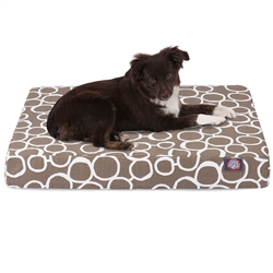 Picture of Majestic Pet 78899551277 Mocha Fusion Small Orthopedic Memory Foam Rectangle Dog Bed