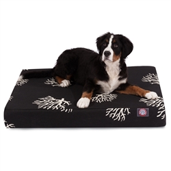 Majestic Pet 78899551405 Black Coral Medium Orthopedic Memory Foam Rectangle Dog Bed -  Majestic Pet Products