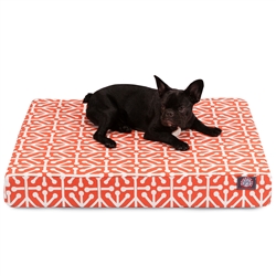 Majestic Pet 78899551442 Orange Aruba Medium Orthopedic Memory Foam Rectangle Dog Bed -  Majestic Pet Products