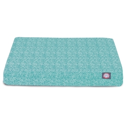 Majestic Pet 78899551450 Teal Navajo Medium Orthopedic Memory Foam Rectangle Dog Bed -  Majestic Pet Products