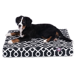 Picture of Majestic Pet 78899551457 Black Athens Medium Orthopedic Memory Foam Rectangle Dog Bed