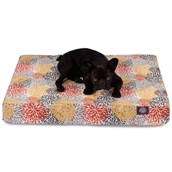 Picture of Majestic Pet 78899551459 Citrus Blooms Medium Orthopedic Memory Foam Rectangle Dog Bed