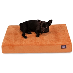 Majestic Pet 78899551465 Orange Villa Medium Orthopedic Memory Foam Rectangle Dog Bed -  Majestic Pet Products