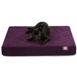 Majestic Pet 78899551472 Aubergine Villa Medium Orthopedic Memory Foam Rectangle Dog Bed -  Majestic Pet Products