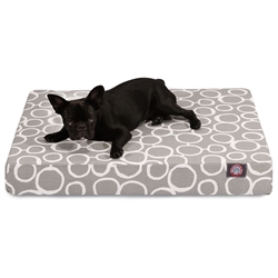 Picture of Majestic Pet 78899551476 Gray Fusion Medium Orthopedic Memory Foam Rectangle Dog Bed