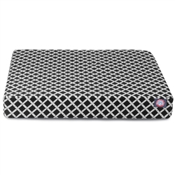 Picture of Majestic Pet 78899551602 Black Bamboo Large Orthopedic Memory Foam Rectangle Dog Bed