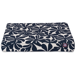 Picture of Majestic Pet 78899551613 Navy Blue Plantation Large Orthopedic Memory Foam Rectangle Dog Bed