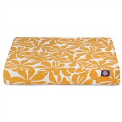 Picture of Majestic Pet 78899551615 Yellow Plantation Large Orthopedic Memory Foam Rectangle Dog Bed