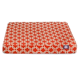 Picture of Majestic Pet 78899551632 Red Links Large Orthopedic Memory Foam Rectangle Dog Bed