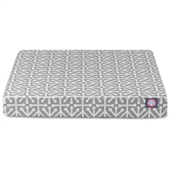 Picture of Majestic Pet 78899551643 Gray Aruba Large Orthopedic Memory Foam Rectangle Dog Bed