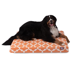 Picture of Majestic Pet 78899551645 Peach Trellis Large Orthopedic Memory Foam Rectangle Dog Bed