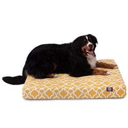 Picture of Majestic Pet 78899551655 Citrus Athens Large Orthopedic Memory Foam Rectangle Dog Bed
