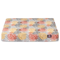 Picture of Majestic Pet 78899551659 Citrus Blooms Large Orthopedic Memory Foam Rectangle Dog Bed