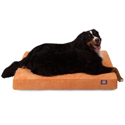 Picture of Majestic Pet 78899551665 Orange Villa Large Orthopedic Memory Foam Rectangle Dog Bed