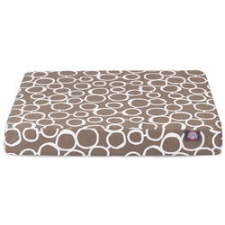 Picture of Majestic Pet 78899551677 Mocha Fusion Large Orthopedic Memory Foam Rectangle Dog Bed