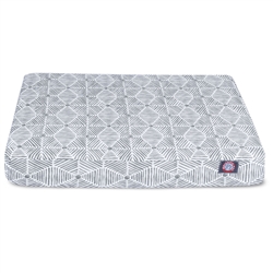Picture of Majestic Pet 78899551680 Gray Charlie Large Orthopedic Memory Foam Rectangle Dog Bed