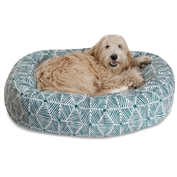 Picture of Majestic Pet 78899554470 40 in. Charlie Emerald Sherpa Bagel Bed