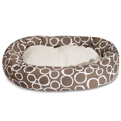 Picture of Majestic Pet 78899554066 24 in. Fusion Mocha Sherpa Bagel Bed
