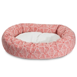 Picture of Majestic Pet 78899554068 24 in. Charlie Salmon Sherpa Bagel Bed