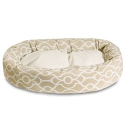 Picture of Majestic Pet 78899554104 24 in. Athens Sand Sherpa Bagel Bed