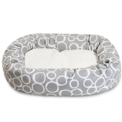 Picture of Majestic Pet 78899554265 32 in. Fusion Gray Sherpa Bagel Bed