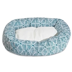 Picture of Majestic Pet 78899554270 32 in. Charlie Emerald Sherpa Bagel Bed