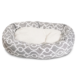 Picture of Majestic Pet 78899554300 32 in. Athens Gray Sherpa Bagel Bed