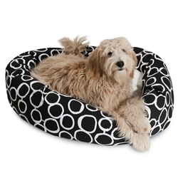 Picture of Majestic Pet 78899554462 40 in. Fusion Black Sherpa Bagel Bed