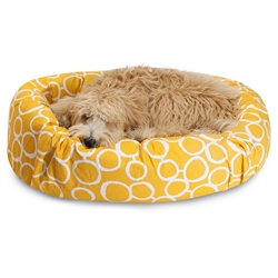 Picture of Majestic Pet 78899554463 40 in. Fusion Yellow Sherpa Bagel Bed