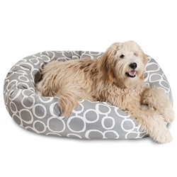 Picture of Majestic Pet 78899554465 40 in. Fusion Gray Sherpa Bagel Bed