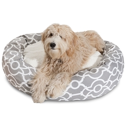 Picture of Majestic Pet 78899554500 40 in. Athens Gray Sherpa Bagel Bed