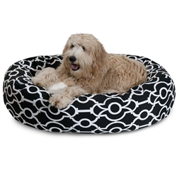 Picture of Majestic Pet 78899554503 40 in. Athens Black Sherpa Bagel Bed