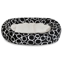 Picture of Majestic Pet 78899554662 52 in. Fusion Black Sherpa Bagel Bed