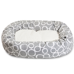 Picture of Majestic Pet 78899554665 52 in. Fusion Gray Sherpa Bagel Bed