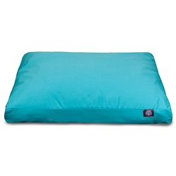 Majestic Pet 78899560557 Solid Teal Small Rectangle Dog Bed
