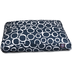 Picture of Majestic Pet 78899560561 Fusion Navy Small Rectangle Dog Bed